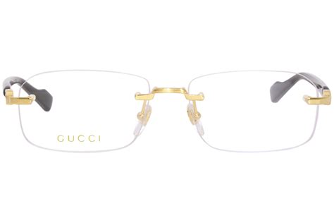 glasses frames mens gucci|Gucci rimless glasses for men.